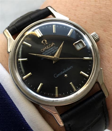 omega watch black dial|omega watch dials for sale.